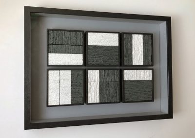 Julia Gardiner, Deckle Group Gray & White, 470 x 640 x 75mm. 2019
