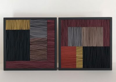 Julia Gardiner, Colour Block (Medium) No.1 & No.2, 220 x 220 x 40mm. 2020
