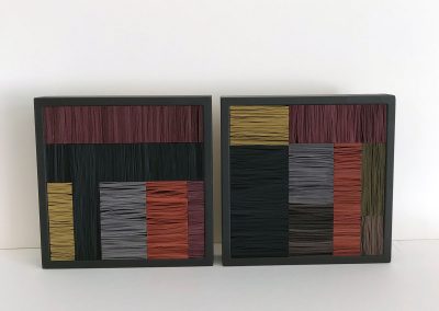 Julia Gardiner, Colour Block (Small) No.2 & No.3 each 190 x 190 x 40mm. 2020