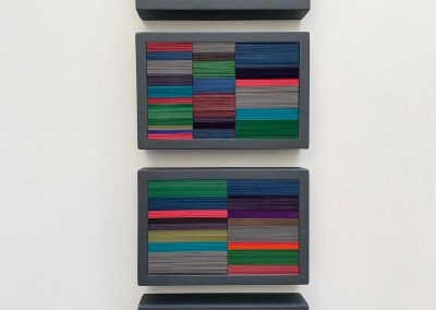 Julia Gardiner, Colour Noise 1 - 4, 150 x 100 x 40mm. 2021. Private Collection